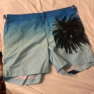 Orlebar brown size 36 palm tree bathing suit